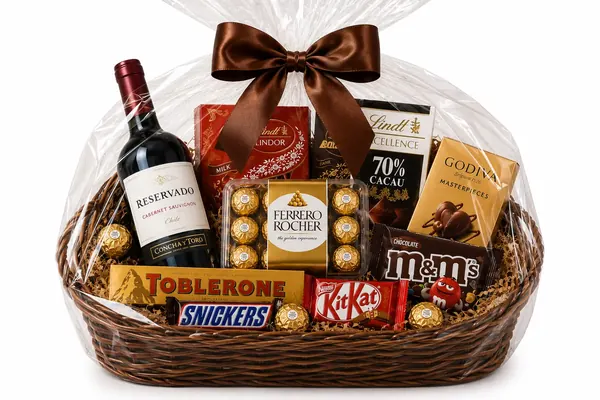 Cesta Vinho & Chocolate